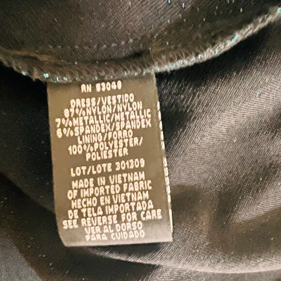 NightWay Glittery Teal Cowl Neck Sleeveless Maxi Dress Size 6 - Picture 4 of 7